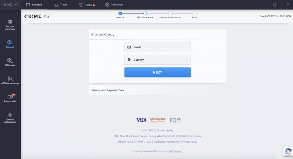 How To Fund Your Exnes Market View Account By Credit or Debit Card - 2 step 1024x556