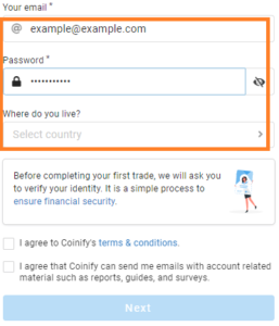 Exnes Market View Partners With Coinify To Make Buying Bitcoin Even Easier - Coinify EmailCountry 257x300